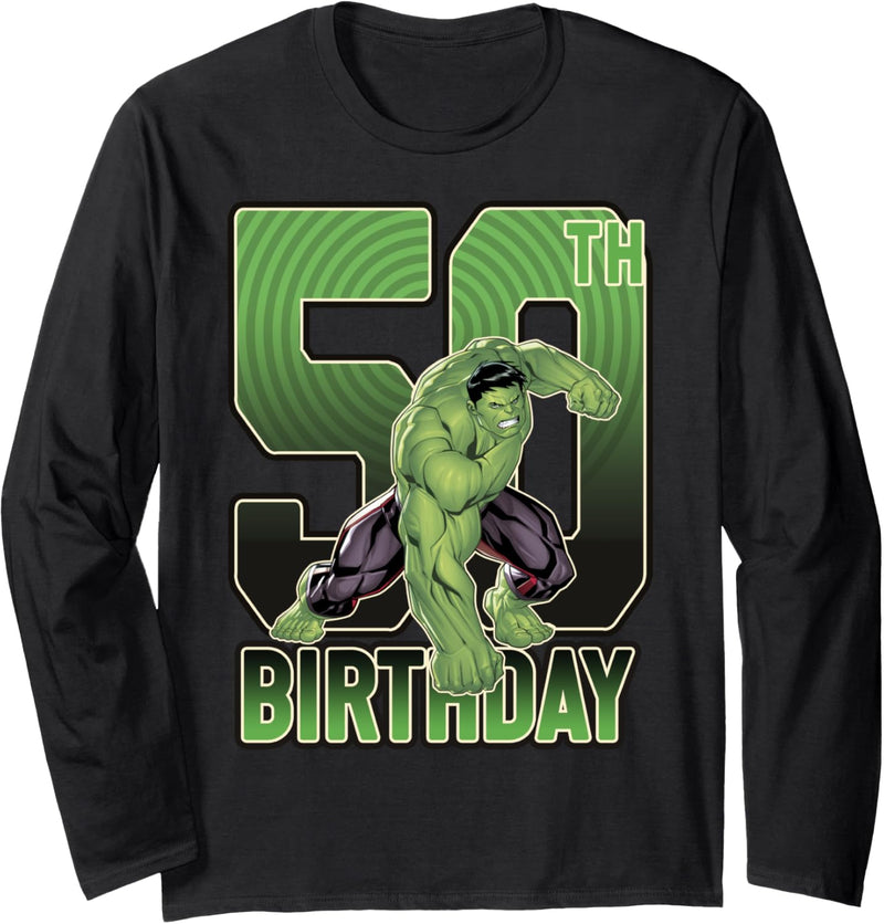 Marvel Hulk Smash 50th Birthday Langarmshirt