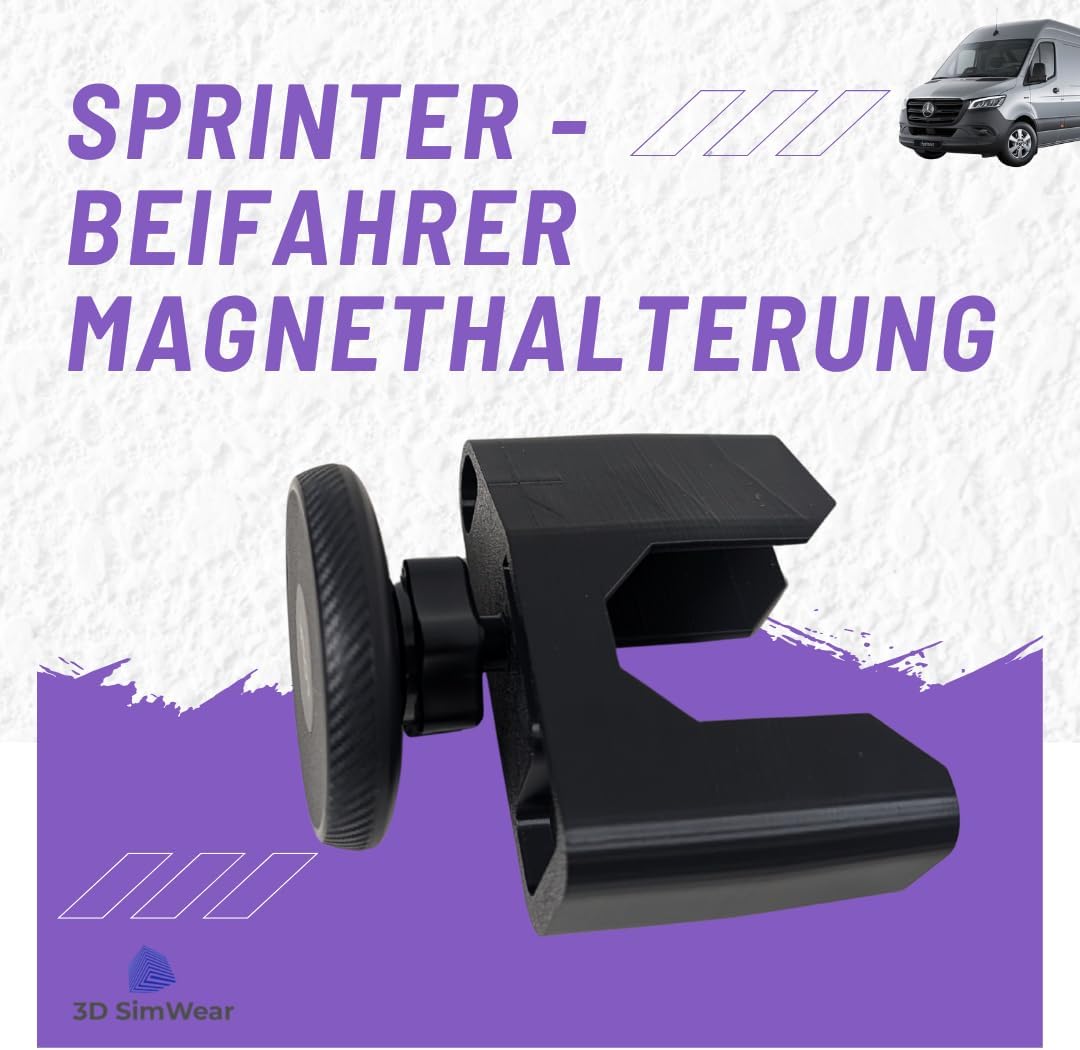 Generisch Beifahrer Magnet Logic-Mount Sprinter-Edition: Profi-Smartphonehalter für Mercedes Sprinte