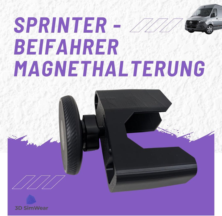 Generisch Beifahrer Magnet Logic-Mount Sprinter-Edition: Profi-Smartphonehalter für Mercedes Sprinte