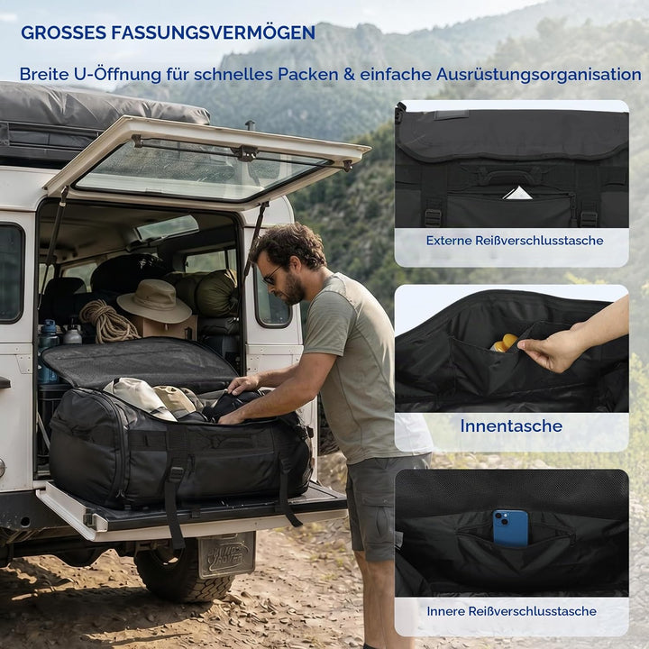 Haimont Sporttasche Herren Reisetasche, Convertible Travel Duffel Sporttaschen mit Schuhfach, grosse