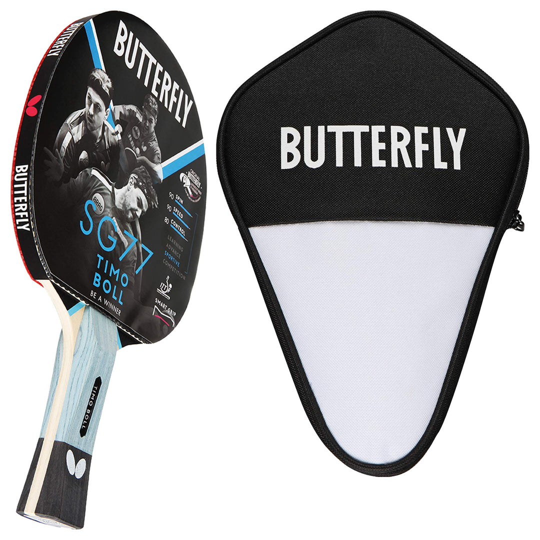 Butterfly® Timo Boll SG77 Tischtennisschläger | Tischtennis Racket Bat Hobby & Training | routiniert