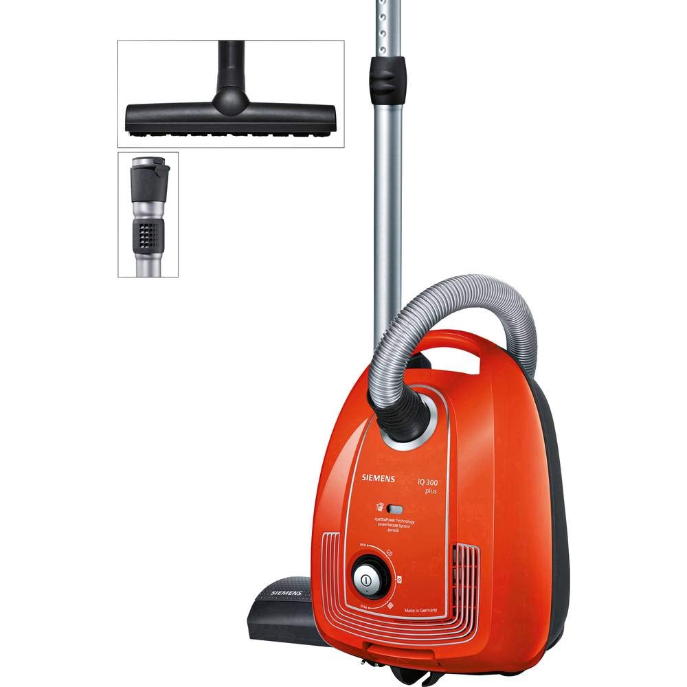 Siemens Staubsauger mit Beutel iQ300 VSP3AAAA, Bodenstaubsauger, Hygiene-Filter, Bodendüse für Parke