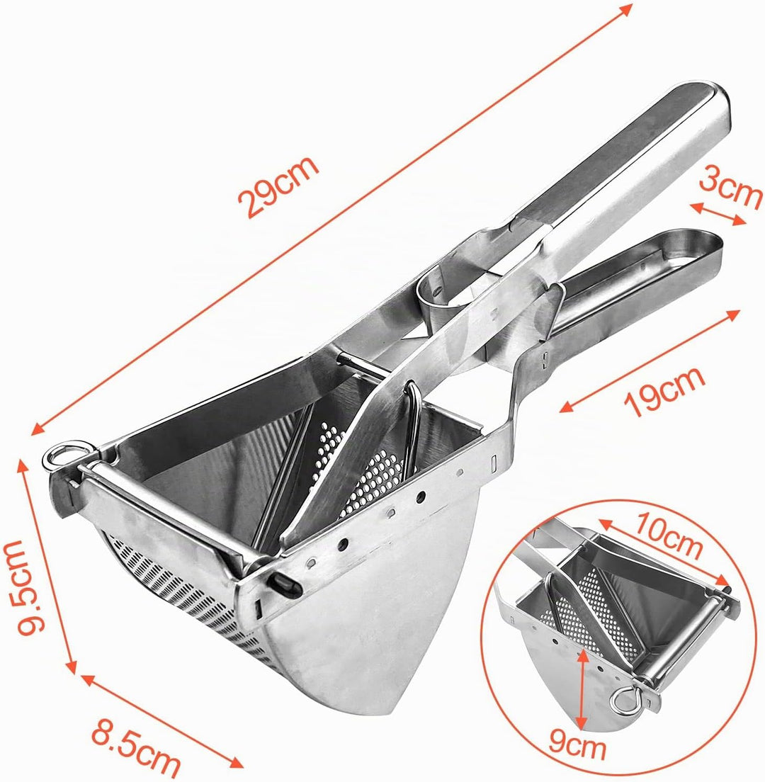 Brevanza Kartoffelpresse Edelstahl Stabil, Potato Ricer, Kartoffelquetsche Aus Edelstahl, Kartoffelp