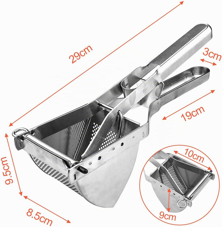 Brevanza Kartoffelpresse Edelstahl Stabil, Potato Ricer, Kartoffelquetsche Aus Edelstahl, Kartoffelp
