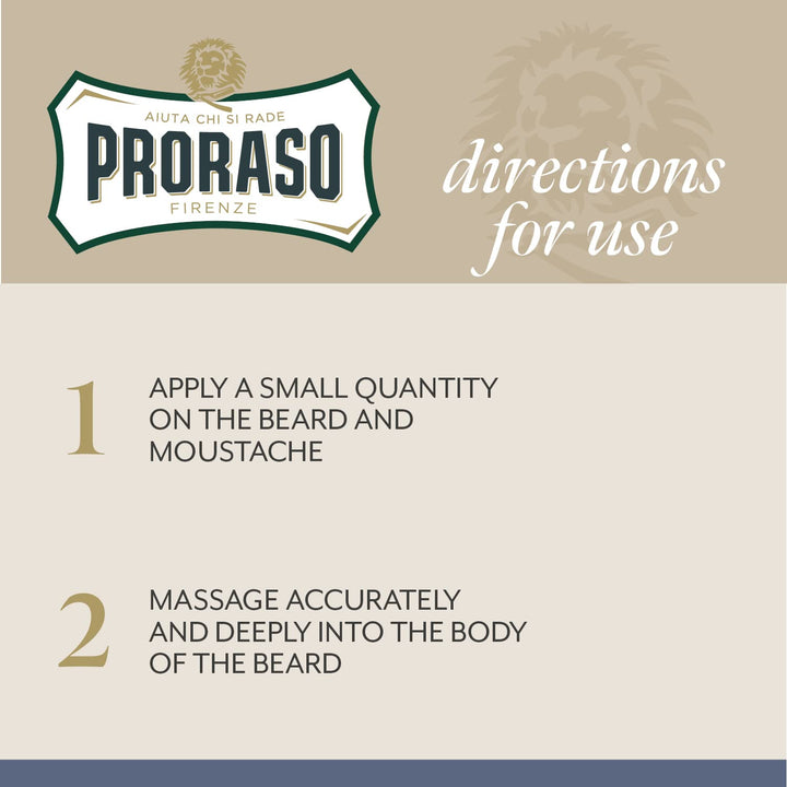 Proraso Beard Balm Azur Lime, 100 ml, duftender Bart Balsam schützt und pflegt den Bart und hilft, J