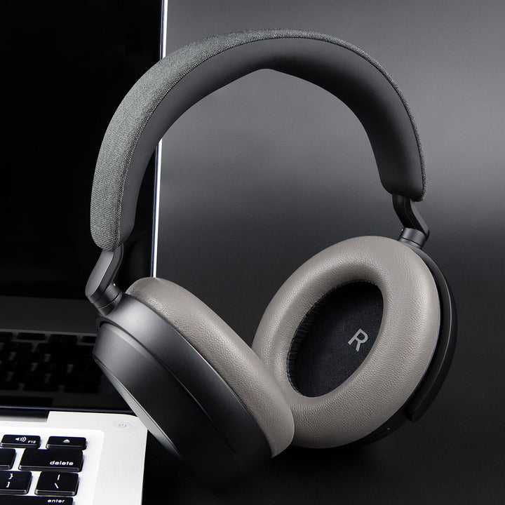 SOULWIT Lammfell Ersatz Ohrpolster für Sennheiser HDB 630/Momentum 5/Momentum 4 Wireless Kopfhörer,