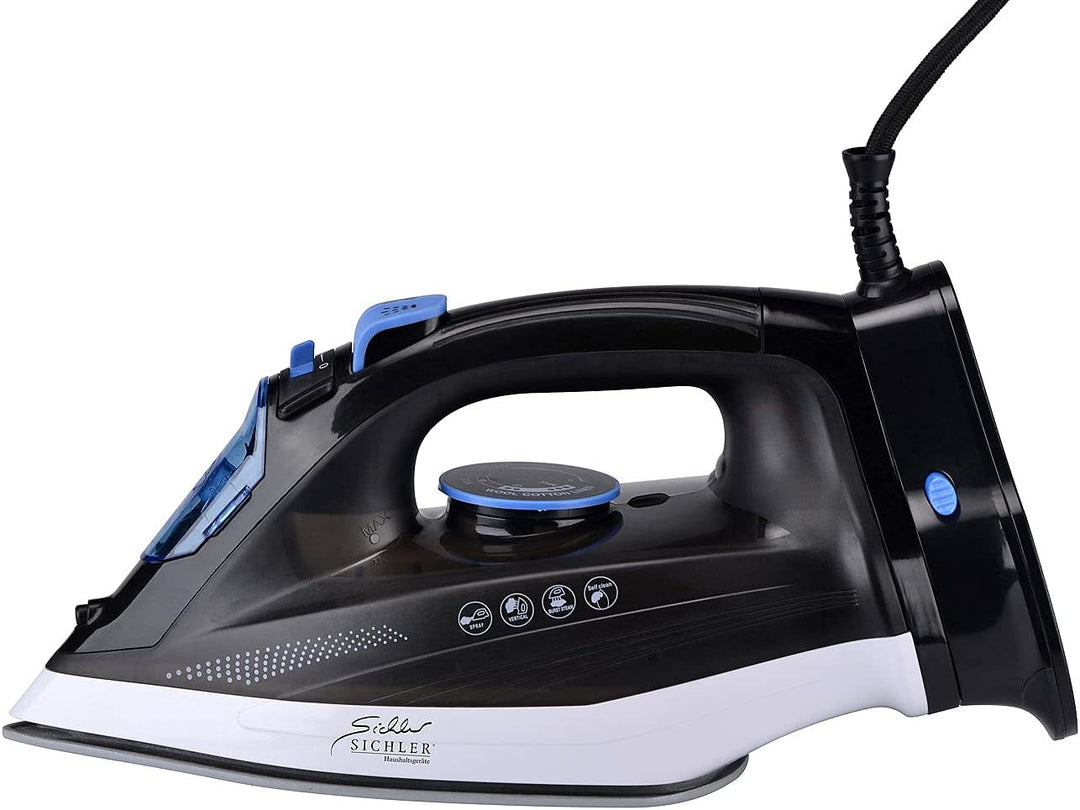 Sichler Haushaltsgeräte Bügeleisen kabellos: Kabelloses 2in1-Dampfbügeleisen mit Basisstation, 2.200