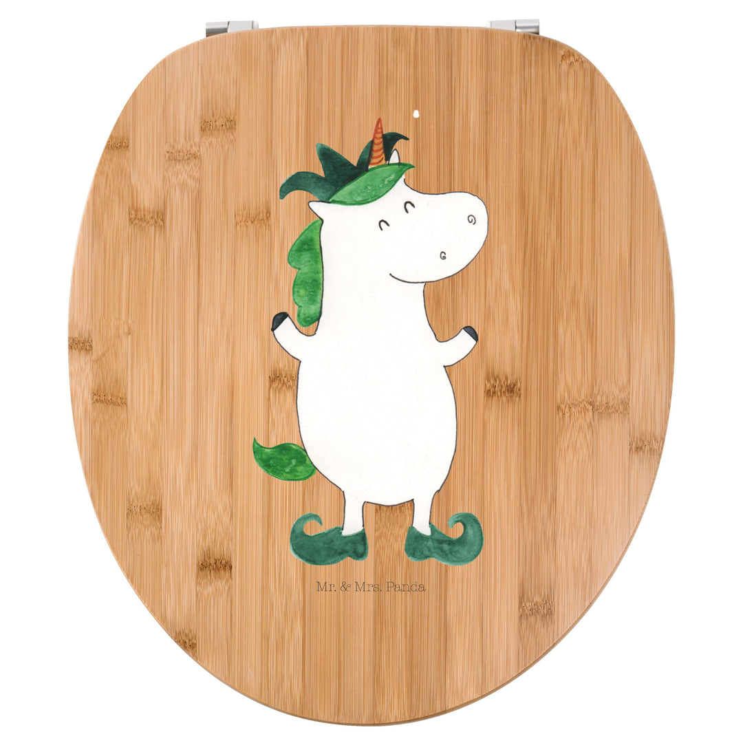 Mr. &amp; Mrs. Panda Motiv WC Sitz Einhorn Joker - Geschenk, Mittelalter, WC-Sitz, Pegasus, Klodeckel, T