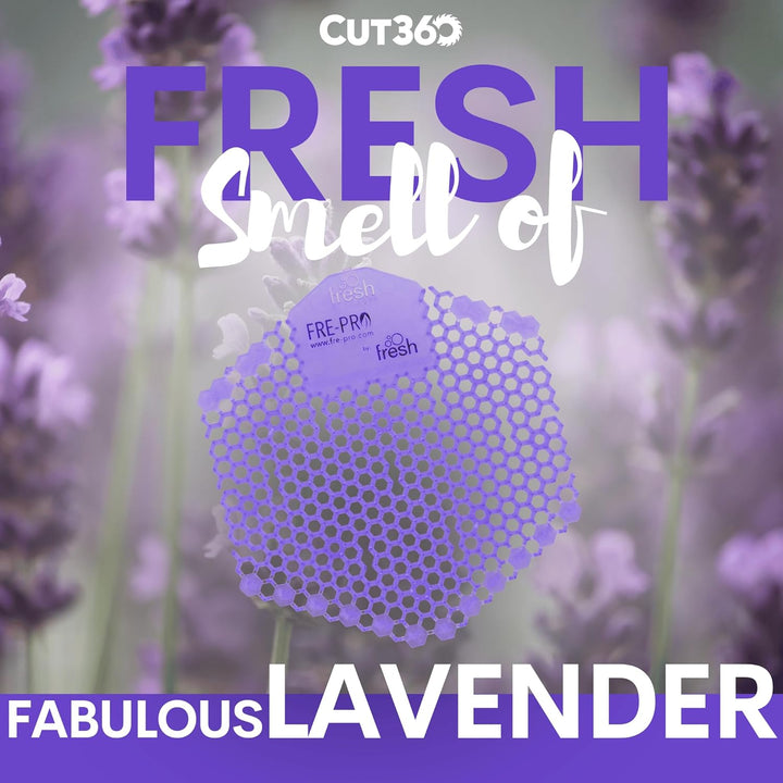 Fre-Pro WAVE 3D - Pissoir & Urinal Einsatz - 30 Tage Frischewirkung - Fabulous Lavender, 10 Stück