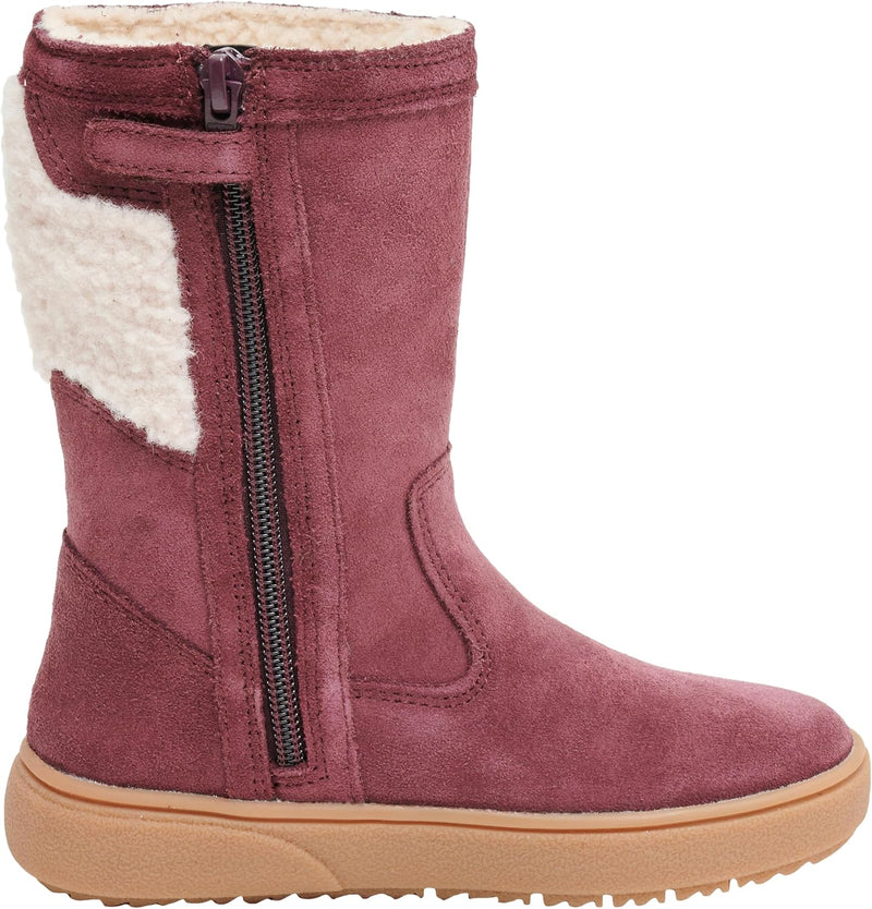 Geox Mädchen J Theleven Girl WPF Ankle Boot 24 EU Prune, 24 EU Prune