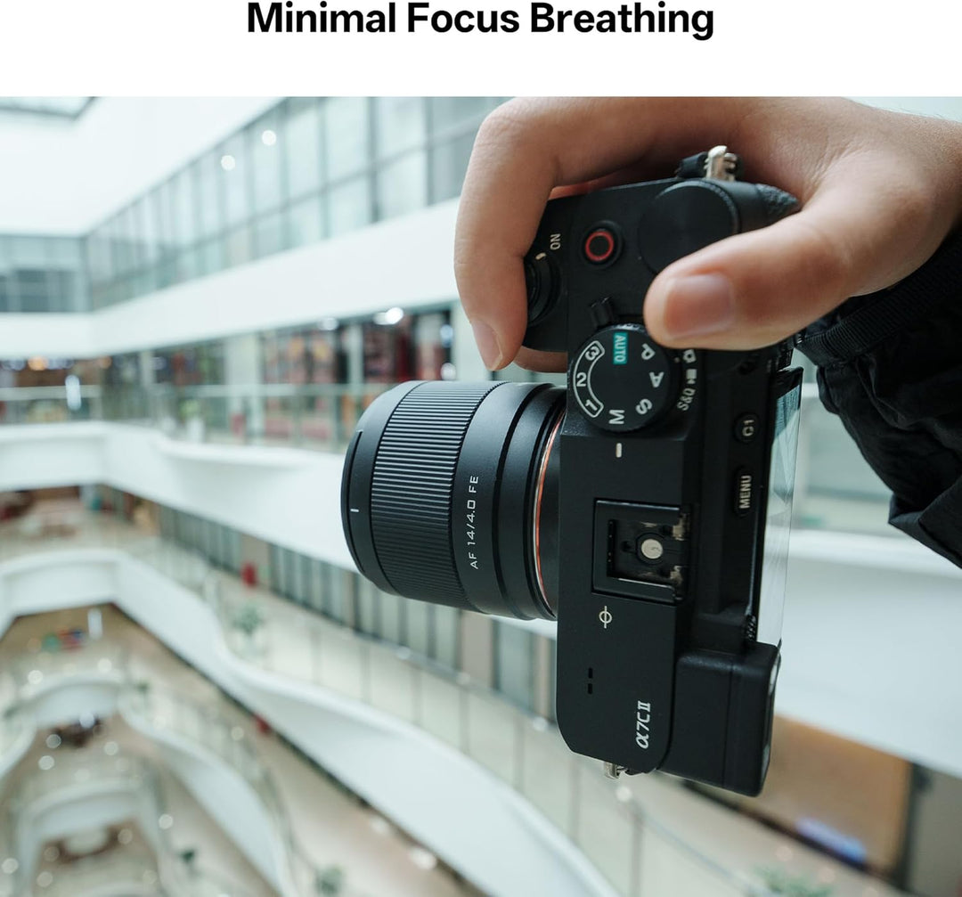 VILTROX 14mm f4.0 FE Objektiv für Sony E-Mount, Vollformat Grosse Blende Ultra-Weitwinkel Prime Obje
