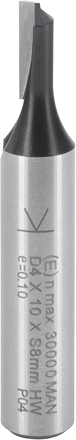 ENT 10044 Nutfräser HW, Schaft (S) 8 mm, Durchmesser (D) 4 mm, NL 10 mm, Z1, SL 32 mm, GL 48 mm D=4