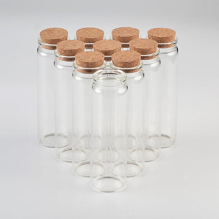 Jarvials 12pcs Aussendurchmesser 37mm vier verschiedene arten von klaren flaschen mit korken (12, 90