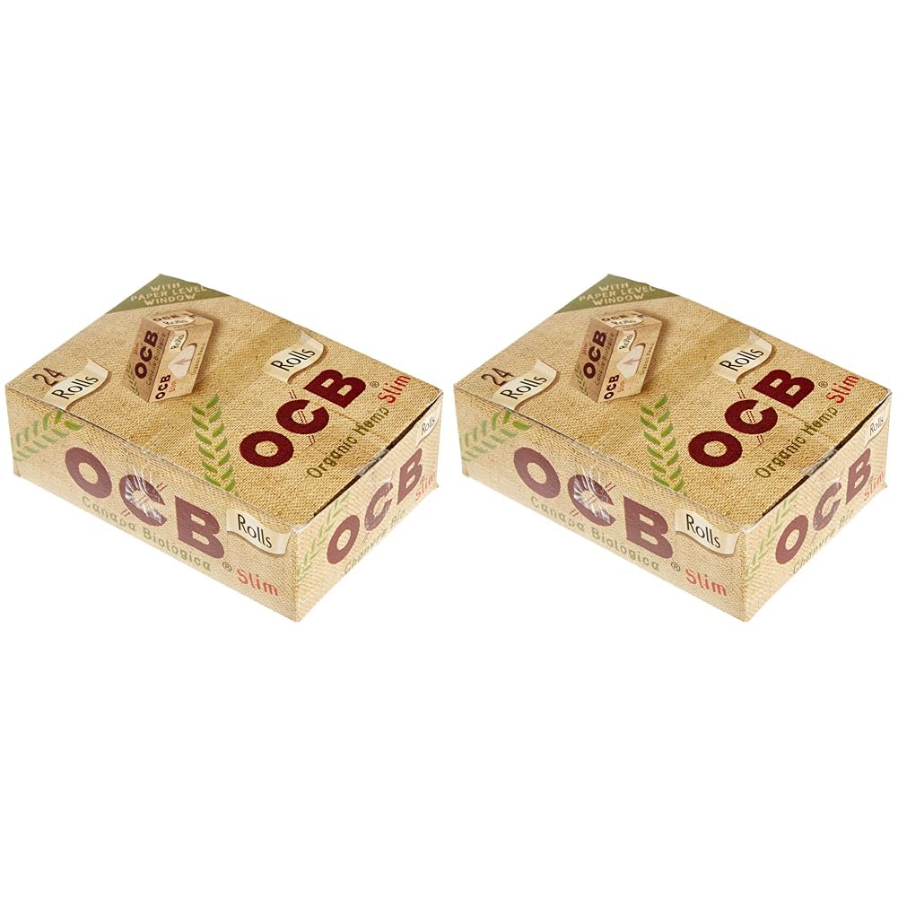 OCB 1009 Organic Hemp Slim Rolls (Packung mit 2) M (Packung mit 2) Single, M (Packung mit 2) Single