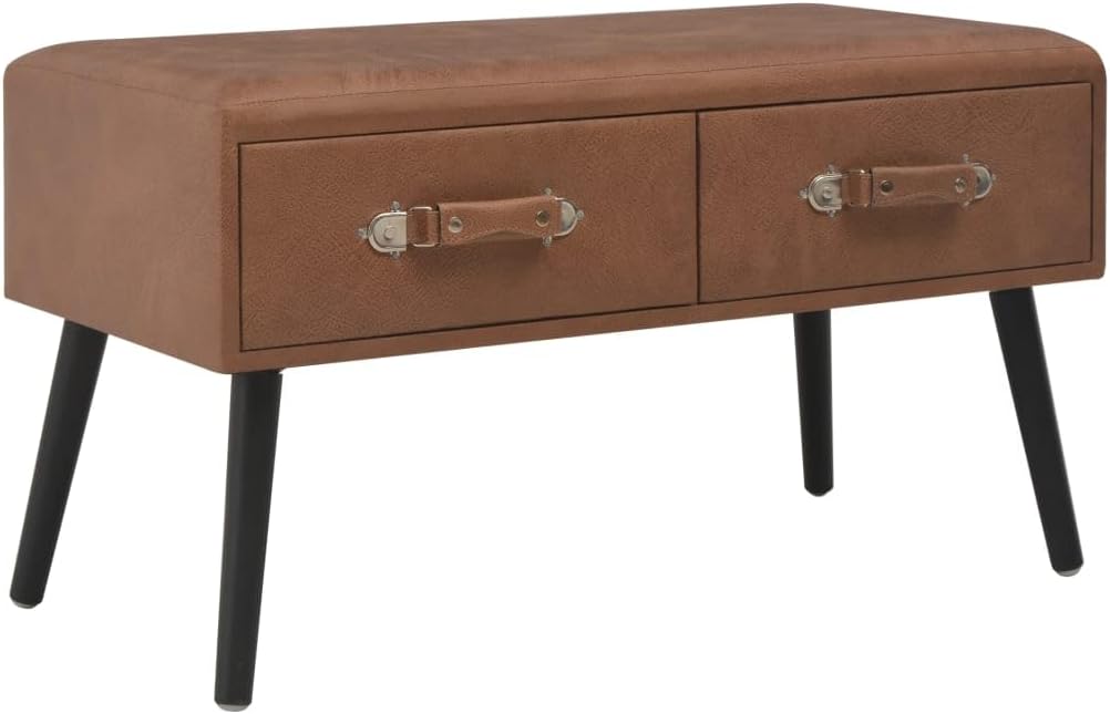 vidaXL Bank mit Schubladen Sitzbank Flurbank Truhenbank Polsterbank Sitzhocker Sitztruhe Aufbewahrun