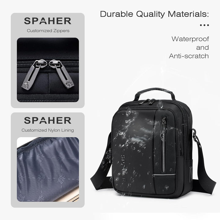 SPAHER Herren Handtaschen Zum Umhängen Umhangetasche Mann Schultertasche Männer Herrentasche Zum Umh