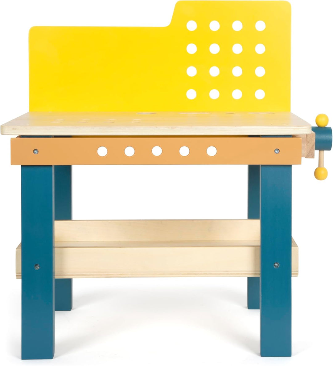 small foot Werkbank „Workshop“, inklusive 4 Werkzeugen und umfangreichem Zubehör aus Holz, für Kinde