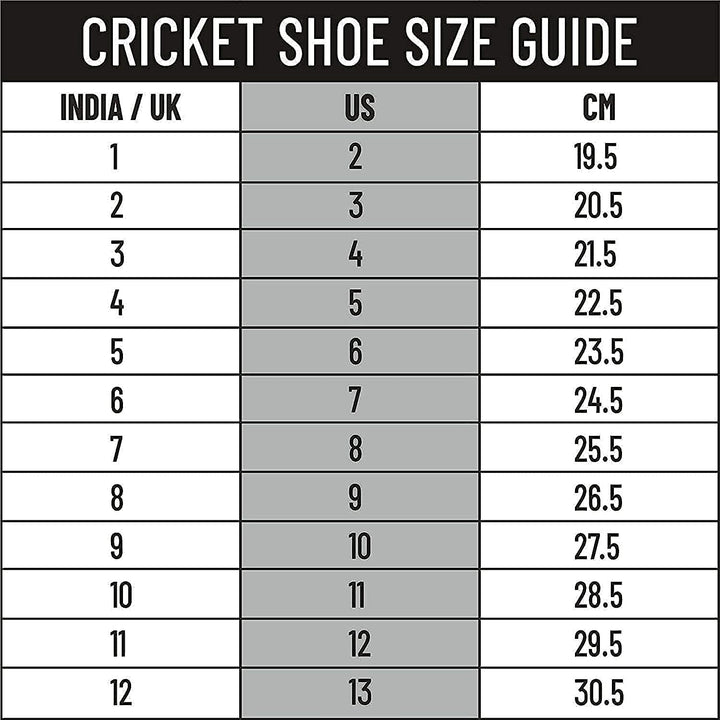 DSC Beamer Cricket Shoes | for Boys and Men | Light Weight | Durable Fluro Yellow White 35 EU, Fluro