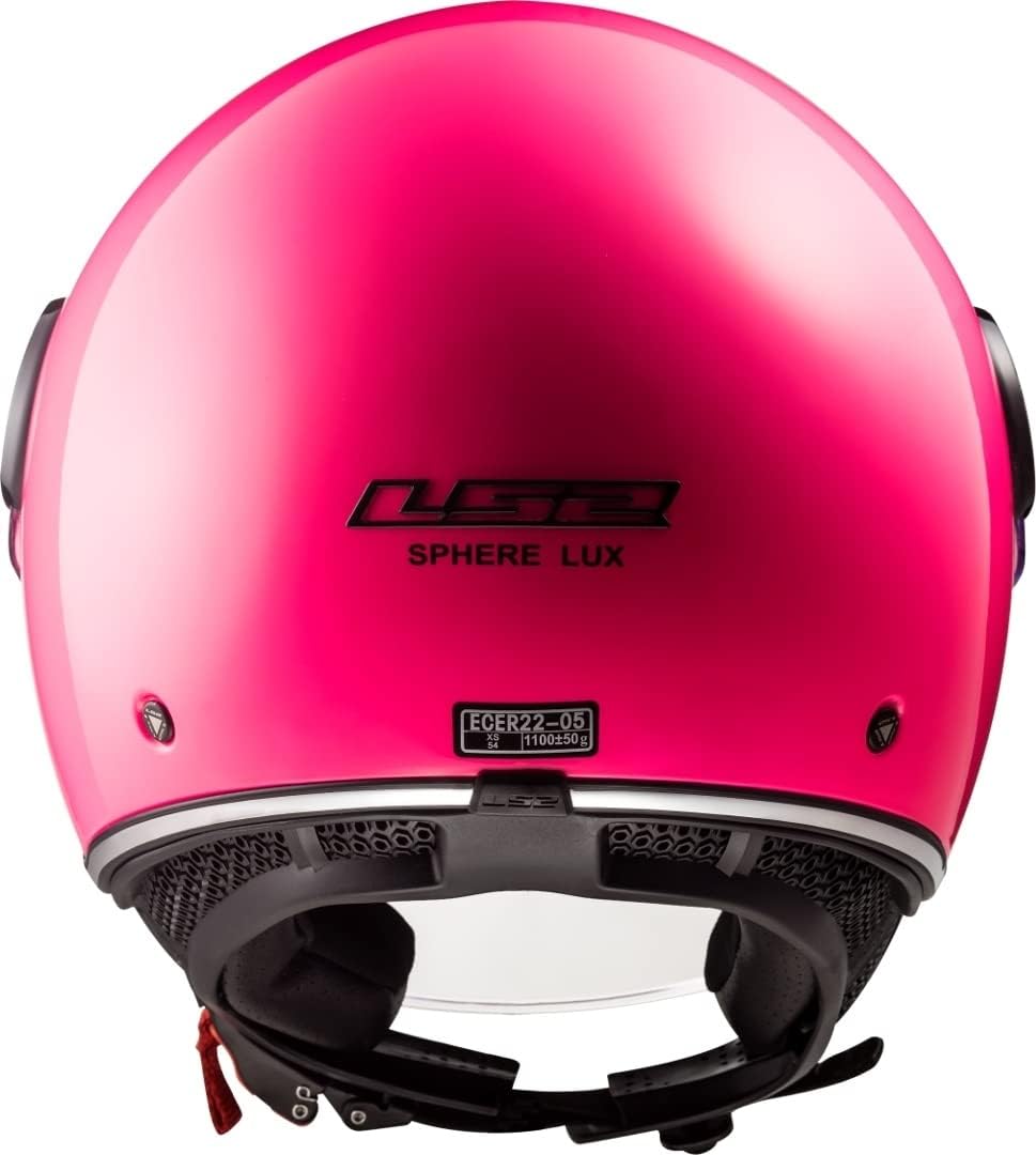 LS2 OF558 Sphere Jet Motorrad Open Gesicht HELMETADIES Frauen LUX Gloss PINK XXL, XXL