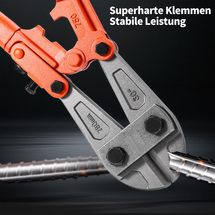 Bolzenschneider 315mm, Maximale Öffnungskapazität 15mm, Kompakter Drahtschneider für Schlösser, Zaun