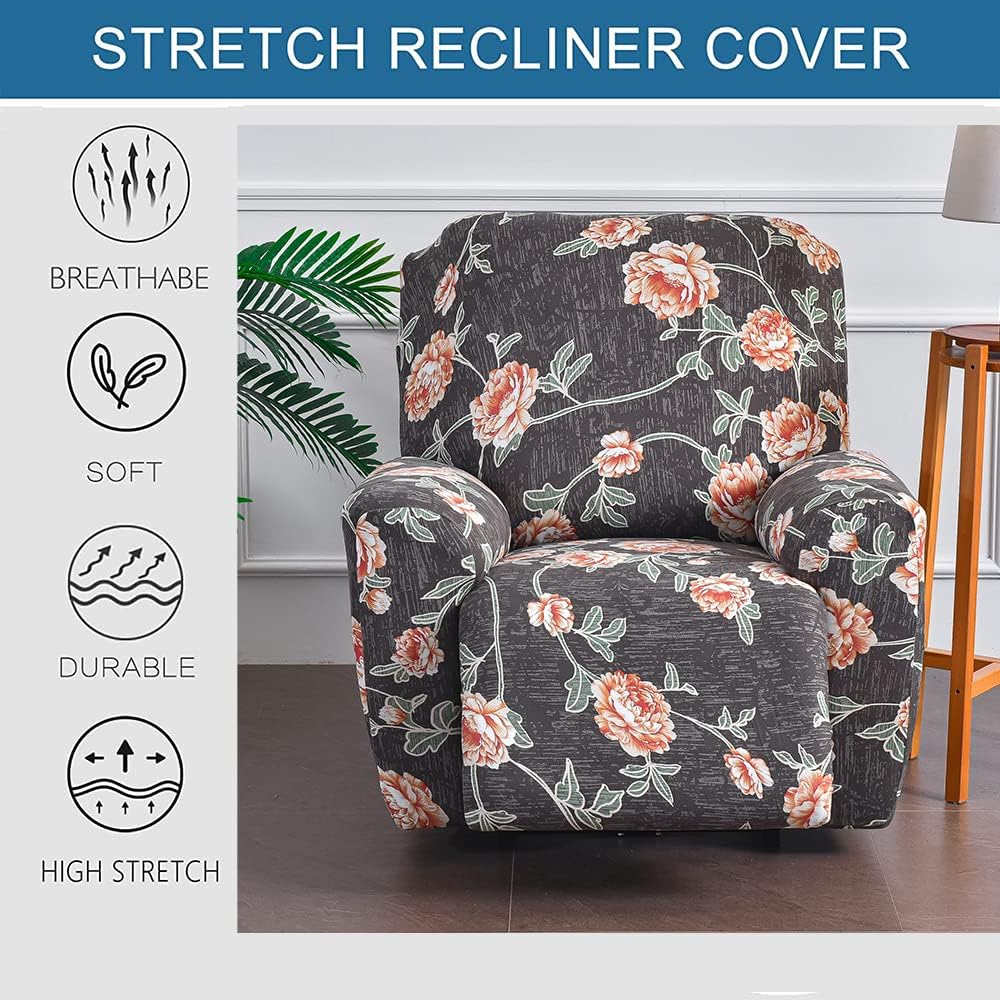 Meigeh Liegebezüge Stretch Sesselschoner relaxsessel Sesselbezüge 4 Stück Liegeschutz Sesselbezug hu