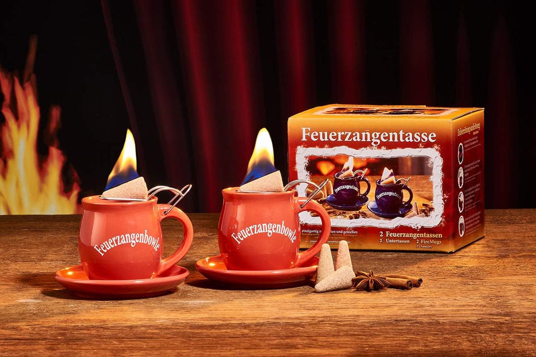 Feuerzangentasse 2er-Set, Terracotta - für