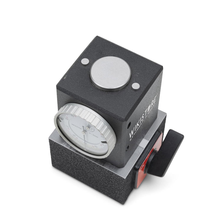 Messuhr 100 mm MIT KOMPARATOR, Präzisionsmessuhr mit 0,01 mm Ablesung, Messuhr mit Magnetfuss (Höhe