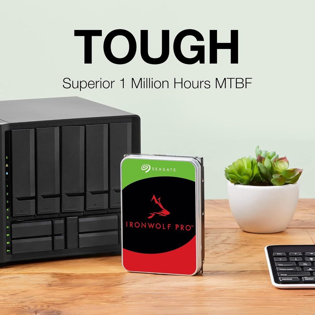 Seagate IronWolf, NAS interne Festplatte 14TB HDD, 3.5 Zoll, 7200 U/Min, CMR, 256 MB Cache, SATA 6GB