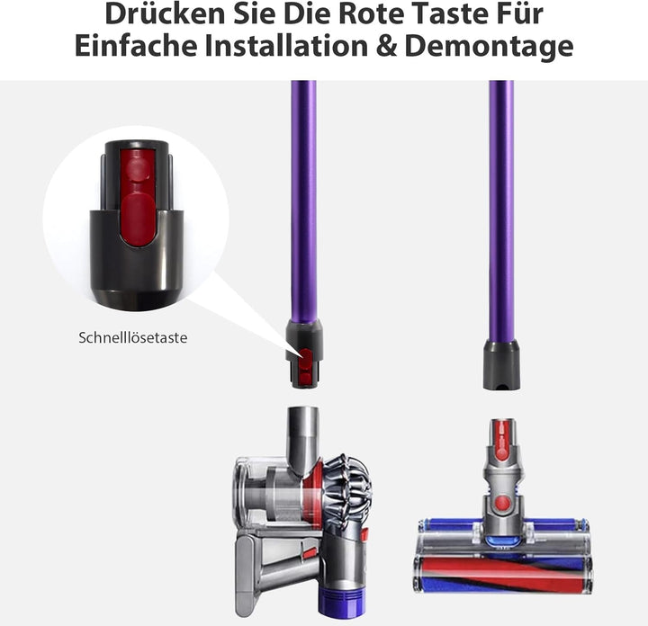 Cheerhom Verlängerungsrohr für Dyson V11, Saugrohr Kompatibel mit Dyson V7 V8 V10 V11 V15, Starres T