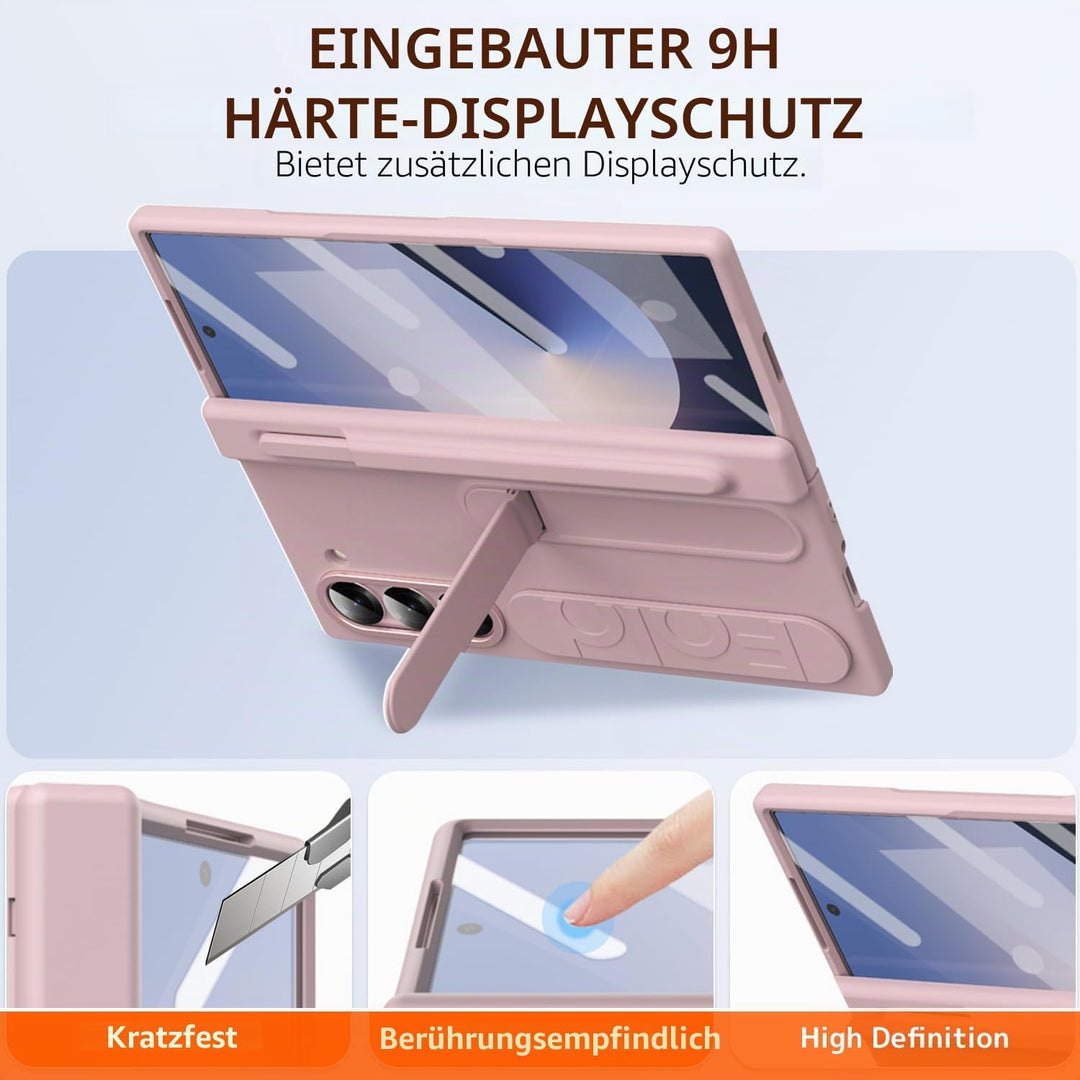 NINKI für Samsung Galaxy Z Fold 5 Hülle mit Displayschutz Samsung Fold 5 Hülle mit Stift Halter Gala