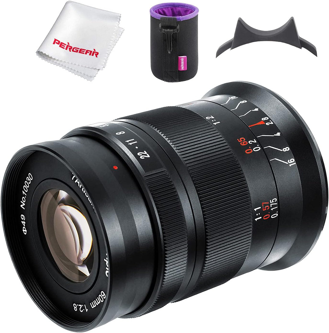 7artisans 60mm F2.8 II APS-C Format Makro-Objektiv, Kompatibel mit Sony E-Mount-Kameras Kameras Sony