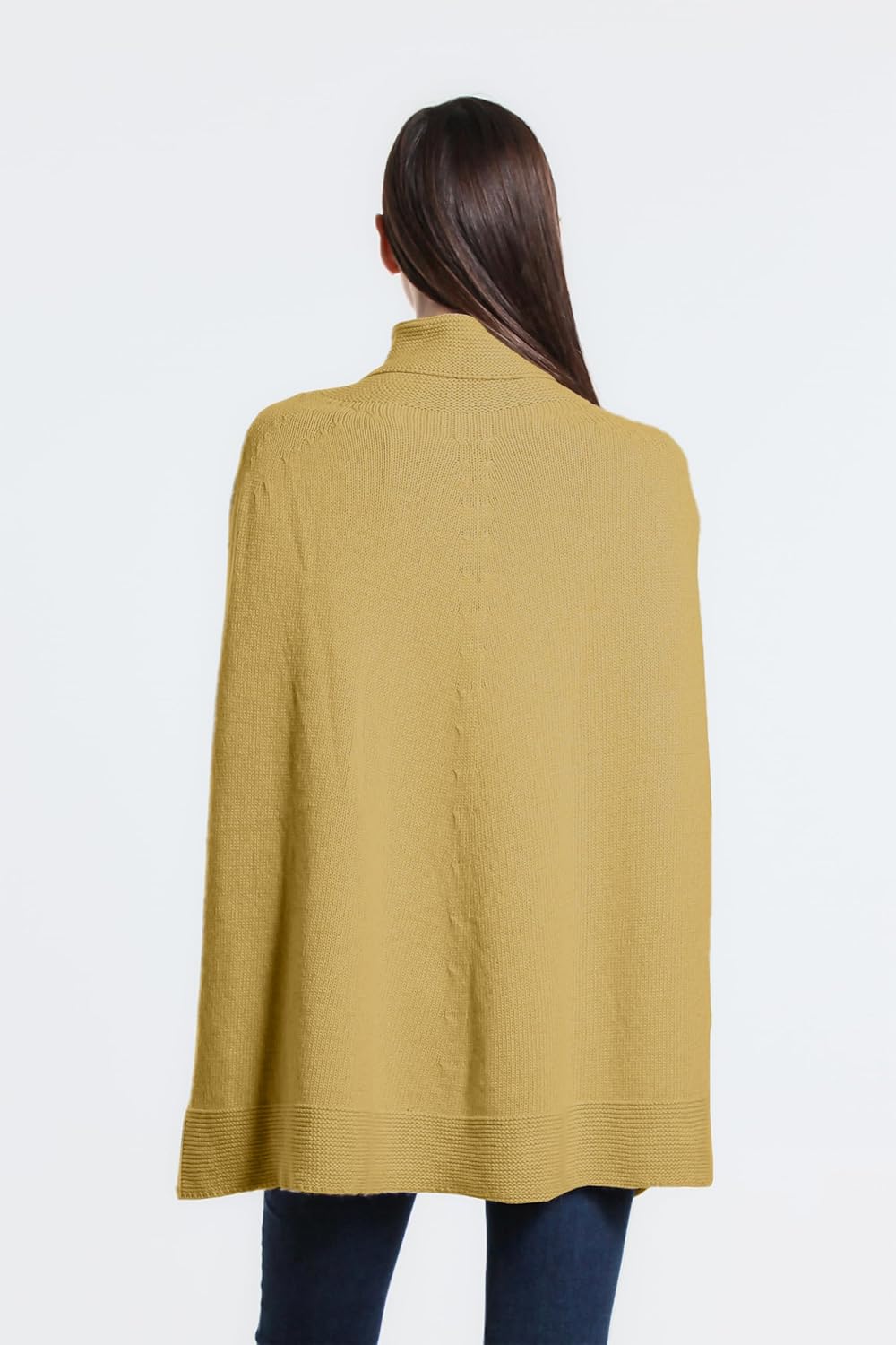 Damen Strickponcho Flechtmuster Rundhals Weich Herbst (Code 5348) Einheitsgrösse 8840 Camel, Einheit
