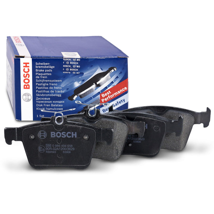 Bosch BP1503 Bremsbeläge - Hinterachse - ECE-R90 Zertifizierung - vier Bremsbeläge pro Set Single, S