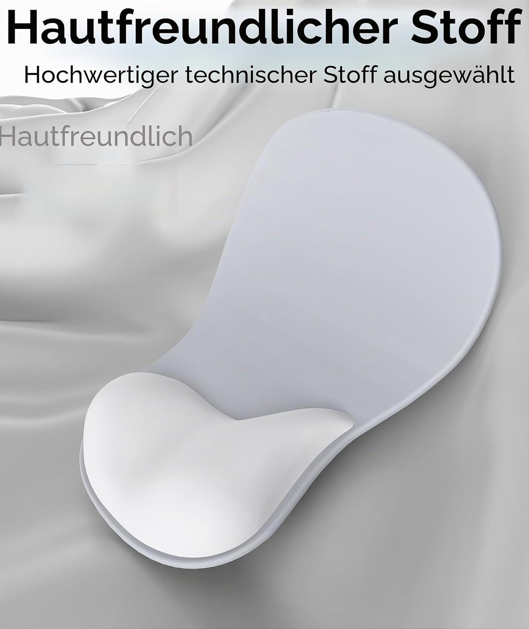 Mauspad mit Gelkissen,Ergonomisches Mousepad mit handauflage mit weichem Gelpolster,rutschfester Bas
