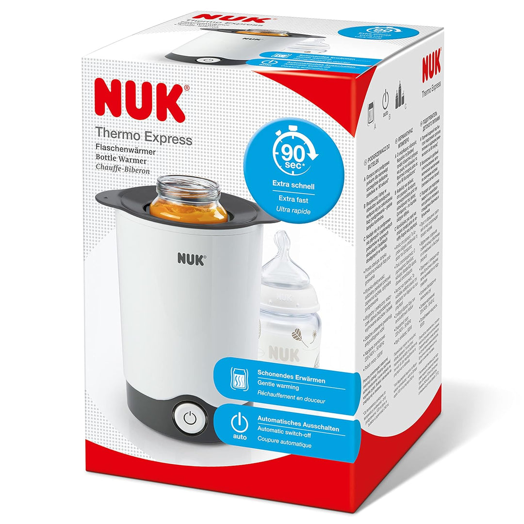 NUK Thermo Express Babyflaschenwärmer | schonendes Erwärmen von flüssiger und breiförmiger Nahrung i