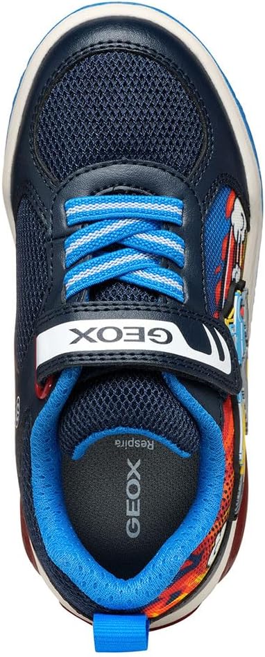 Geox Jungen J Inek Boy E Sneakers 33 EU Navy Lt Blue, 33 EU Navy Lt Blue