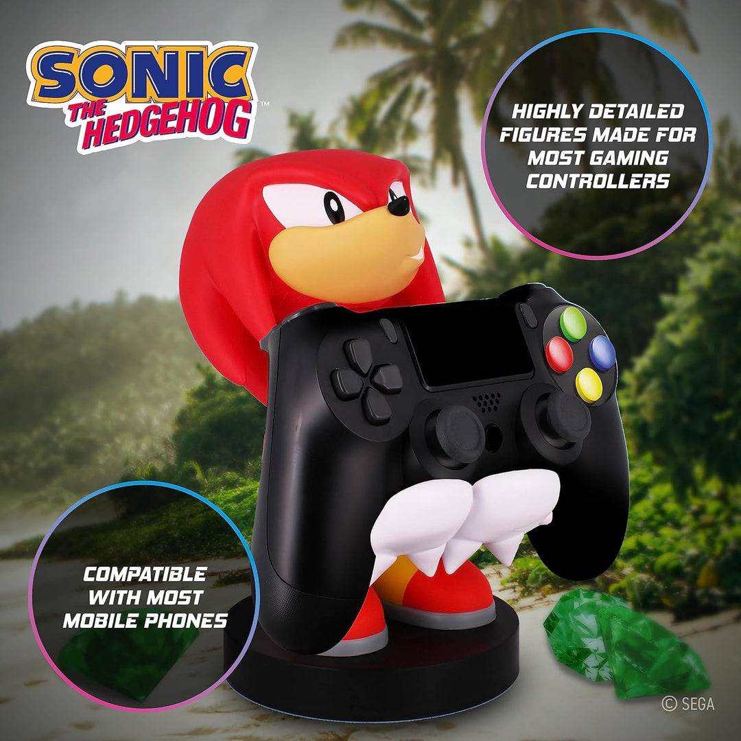 Cableguys - Knuckles Sonic The Hedgehog Gaming Accessories Holder &amp; Phone Holder for Most Controller