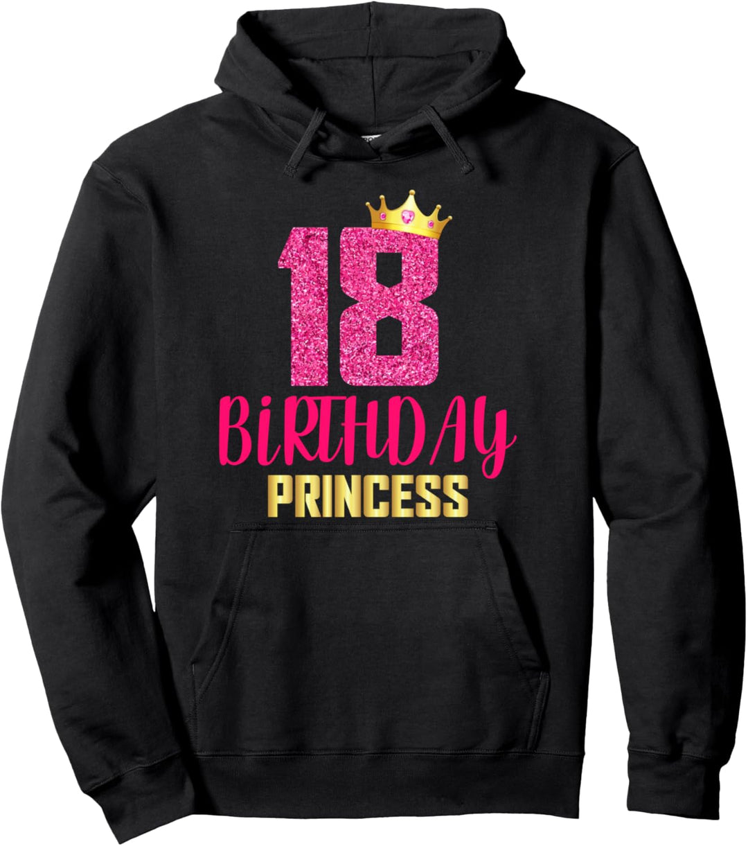 Krone zum 18. Geburtstag, 18. Geburtstag, Partygeschenk Pullover Hoodie