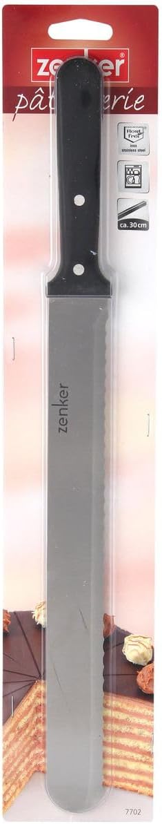 Zenker Konditor- und Glasurmesser 43 cm, Profi Küchenmesser aus rostfreiem Edelstahl zum Schneiden &