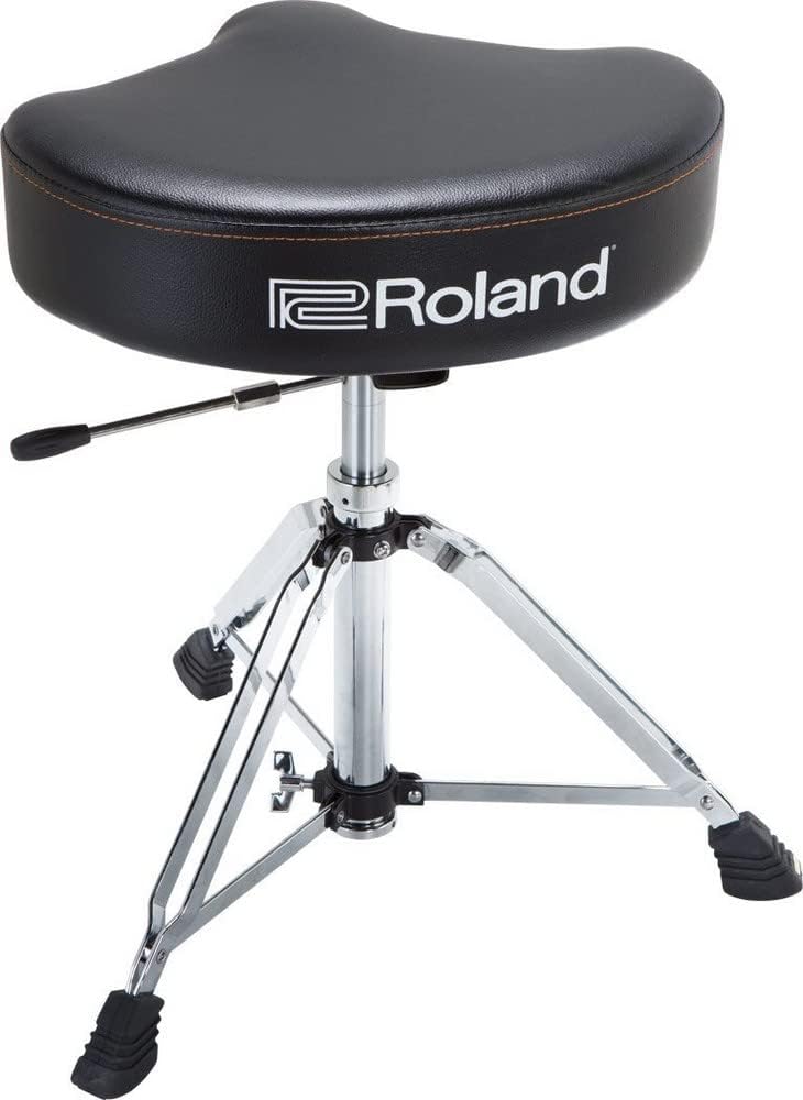 Roland Drum-Hocker-Sattel mit strapazierfähigem Vinyl-Sitz und hydraulischer Höhenanpassung – RDT-SH