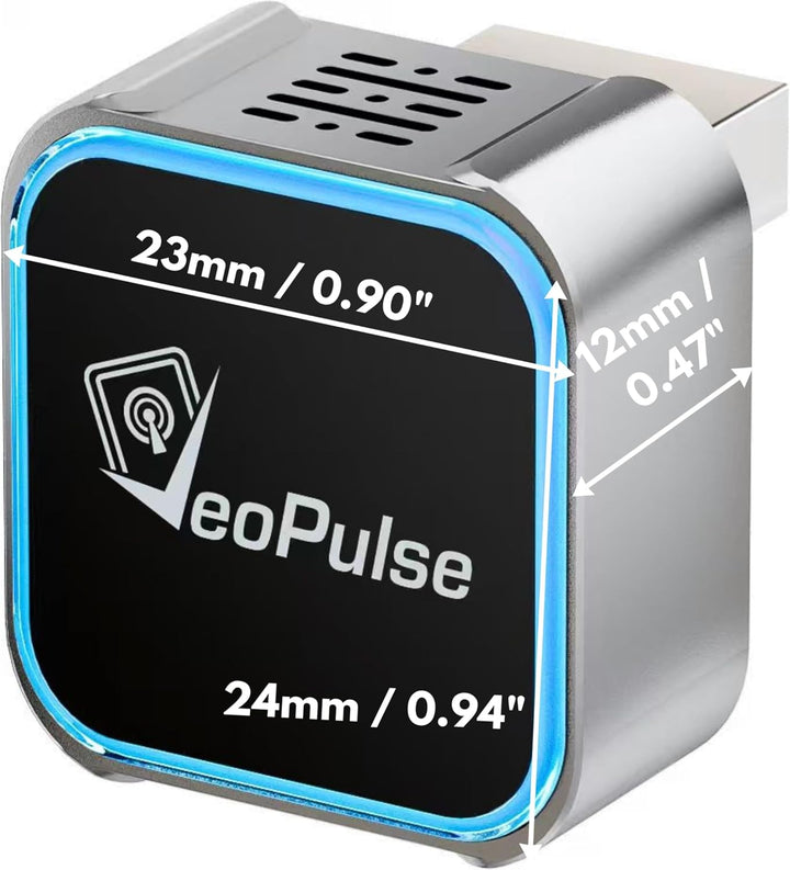 C-Pro USB-A Kabelloser CarPlay & Android Auto Adapter – Dual-Speicher (Ideal für Paare) – Zink-Gehäu