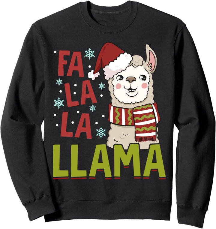 Kids Llama Pajamas for Girls Boys Funny Top Sleeping Pajama Sweatshirt