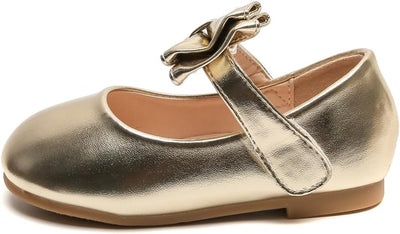 DADAWEN Mädchen Mary Jane Schuhe Festliche Kleidschuhe Prinzessin Ballerinas 34 EU Gold, 34 EU Gold