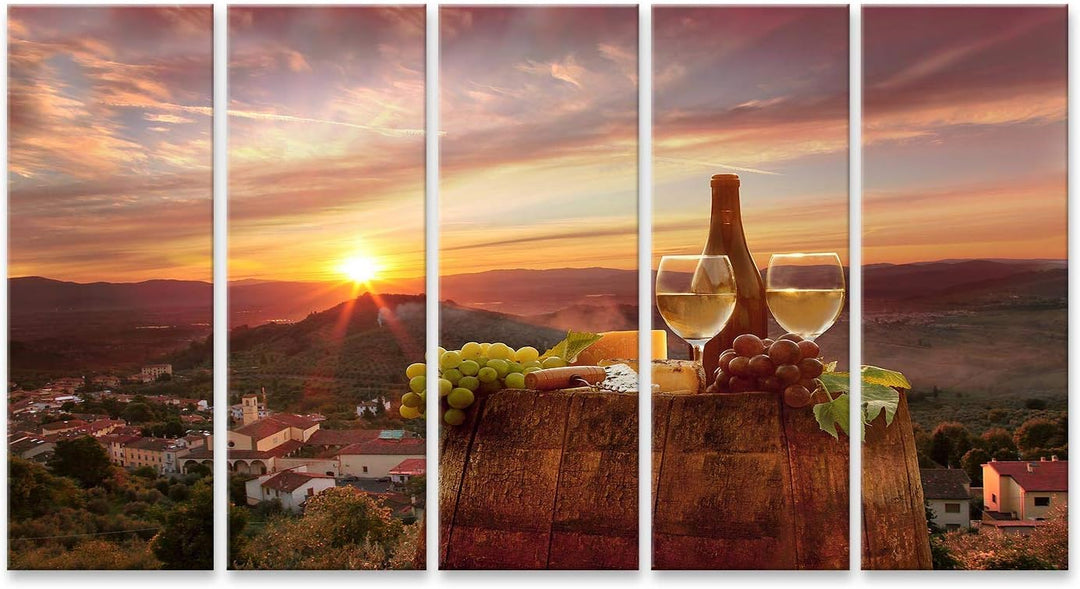 islandburner Bild auf Leinwand Weinberg In Chianti Toskana 11A Bilder Wandbilder Poster Leinwand 170