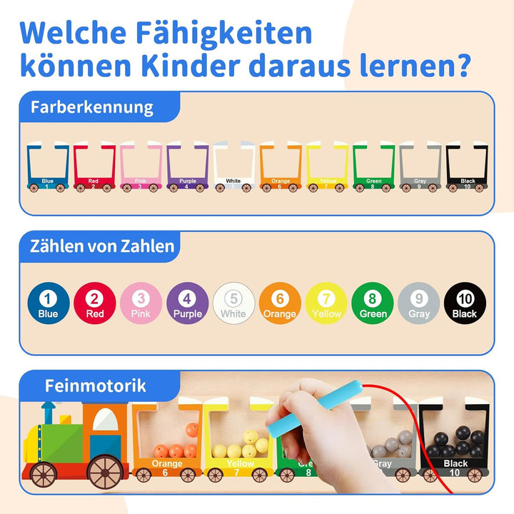 Montessori Spielzeug Magnetspiel Labyrinth ab 2 3 4 5 Jahre, Holzspielzeug Kinderspielzeug Lernspiel
