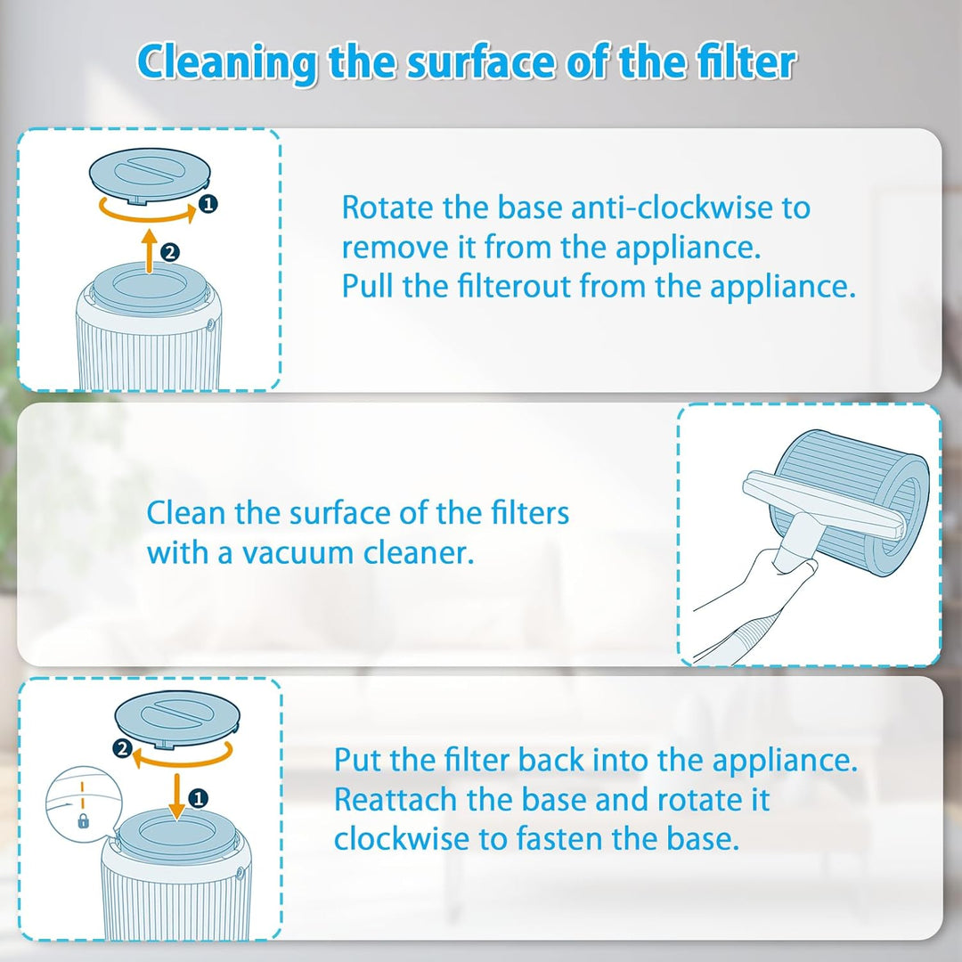 2 Stück FY0910 Ersatzfilter für Philips 900 Serie AC0950 AC0951, H13 True HEPA Filter mit Aktivkohle