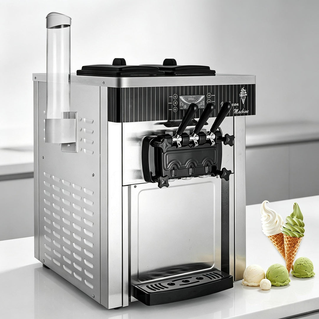 Kommerzielle Eismaschine, 20–28 L/h 2200 W, Kommerzielle Softeismaschine, Gewerbliche Eiscrememaschi