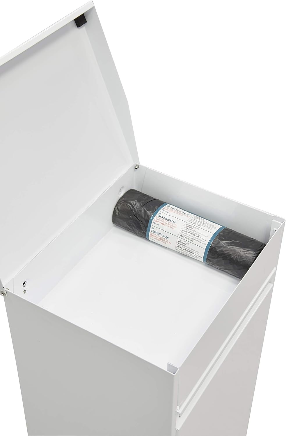 ARREGUI Top CR321-B Mülltrennsystem aus Stahl mit Aufbewahrungsbox mit Deckel | 3 Fächer Mülleimer f