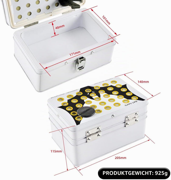 Bat-Safe Lipo-Lithium Battery Charging Safe Box Mini Size