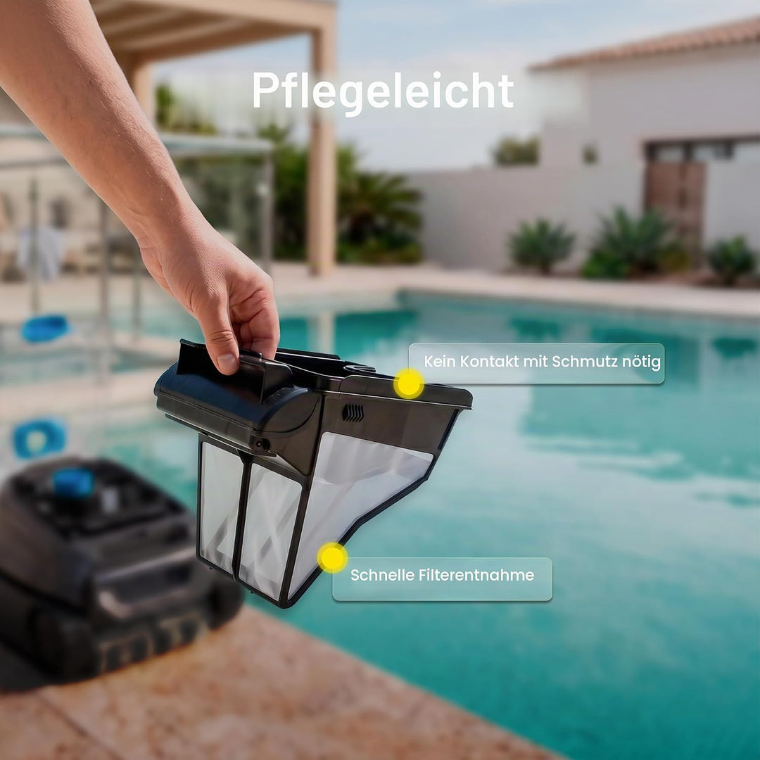 Automatischer Poolroboter Zodiac CNX 30 iQ, bis 12x6 m, reinigt Boden, Wände und Wasserlinie. App-St